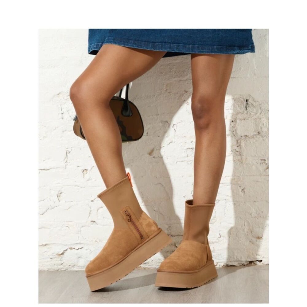 UGG Classic Dipper Platform Boot - Women's, Chestnut, size 10, NWT no box